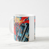 Amerikanische Comicen, Superheld der Retro-Comic Kaffeetasse (Vorderseite Links)