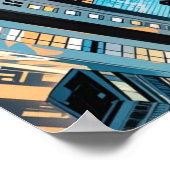 Amerikanische Comicen, Superheld der Retro-Comic Poster (Ecke)