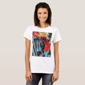 Amerikanische Comicen, Superheld der Retro-Comic T-Shirt (Vorne ganz)