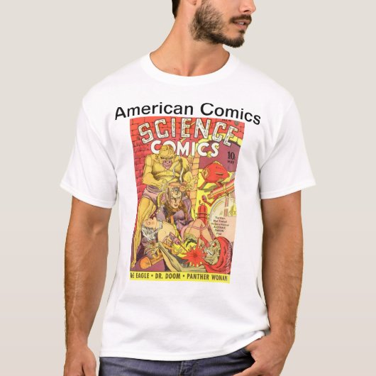 Amerikanische Comicen T-Shirt (Vorderseite)