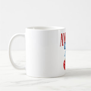 Amerikanische Coquette Kirsch-Schleife Patriotisch Kaffeetasse