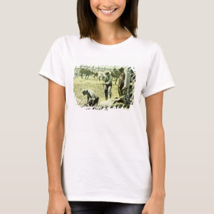 Amerikanische Cowboys, die ein Kalb, c.1900 (Foto, T-Shirt