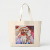 Amerikanische Crazy Horse Large Tote Bag Jumbo Stoffbeutel (Vorne)