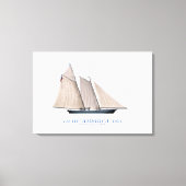 Amerikanische Cup-Yacht 'america 1851', tony ferna Leinwanddruck (Vorderseite)