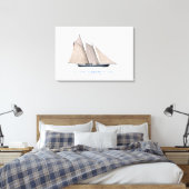 Amerikanische Cup-Yacht 'america 1851', tony ferna Leinwanddruck (Insitu (Schlafzimmer))
