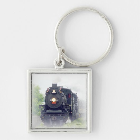 amerikanische Dampflokomotive Schlüsselanhänger (Vorne)