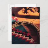 Amerikanische Decke , Brille und Sporen Postkarte (Vorne/Hinten)