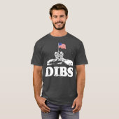 Amerikanische Dibs auf dem Mond T-Shirt (Vorne ganz)