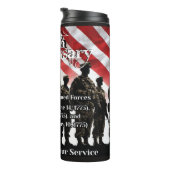Amerikanische Dienstflagge Thermosbecher (Nach rechts gedreht)
