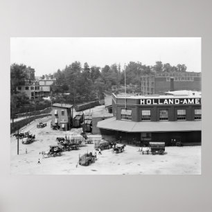 Amerikanische Docks Hollands: 1900 Poster