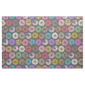 Amerikanische Donuts grau Stoff (Fat Quarter (45,7 x 55,9 cm))