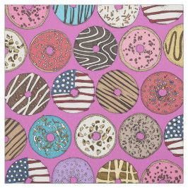 Amerikanische Donuts rosa Stoff