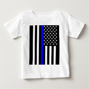 Amerikanische dünne Blue Line-Grafik Baby T-shirt