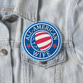 Amerikanische Ehefrau Button (Beispiel)