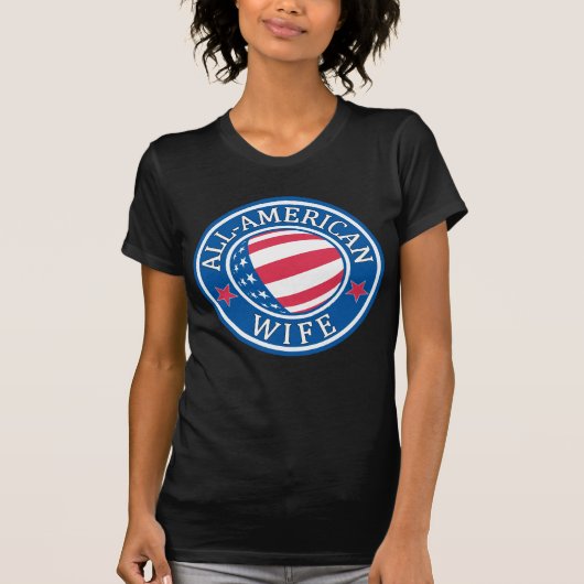 Amerikanische Ehefrau T-Shirt (Vorderseite)
