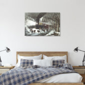 Amerikanische Eisenbahn Szene, 1871 Leinwanddruck (Insitu (Schlafzimmer))