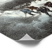 Amerikanische Eisenbahn Szene, 1871 Poster (Ecke)