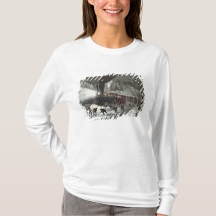 Amerikanische Eisenbahn-Szene, 1871 T-Shirt