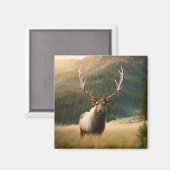 Amerikanische Elche: Elch, Hirsch, Bull Cervus Magnet (Vorderseite/Rückseite)