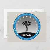 Amerikanische Energieunabhängigkeit Postkarte (Vorne/Hinten)