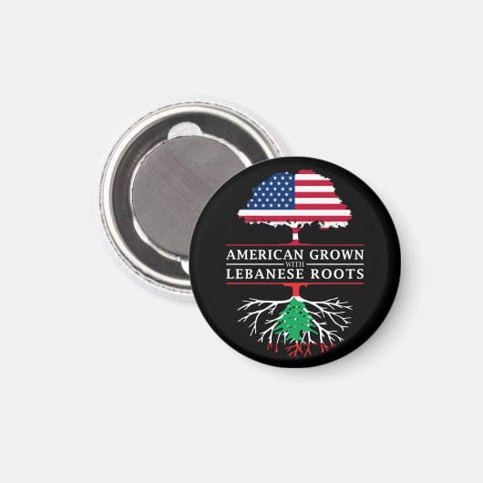 Amerikanische Entwicklung mit Libanon-Roots-Libano Magnet (Vorderseite/Rückseite)