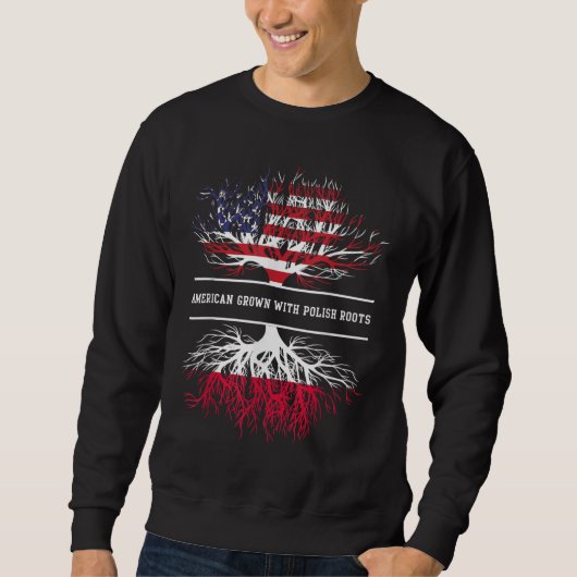 Amerikanische Erbschaft mit polnischen Wurzeln Pol Sweatshirt (Vorderseite)