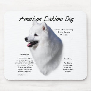 Amerikanische Eskimo-Hundeschichte; alles über Esk Mousepad