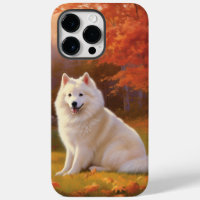 Amerikanische Eskimo im Herbst Leaves Fall Inspiri