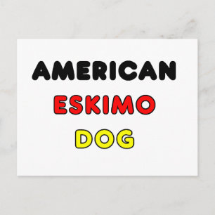 amerikanische Eskimofahne im Namen Postkarte