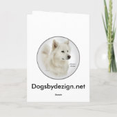 Amerikanische Eskimohundekunst-Geschenke Karte (Rückseite)