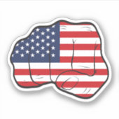 Amerikanische Fahne Aufkleber (Vorderseite)