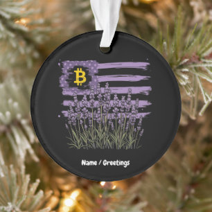 Amerikanische Fahne Bitcoin BTC Revolution Sonnent Ornament