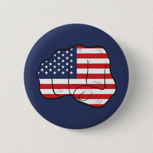 Amerikanische Fahne Button