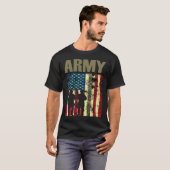 Amerikanische Fahne Camouflage US Army 4. Juli US  T-Shirt (Vorne ganz)