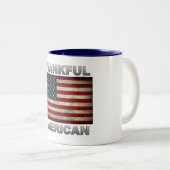 Amerikanische Fahne - Dankbar für Amerika - Tasse (VorderseiteRechts)