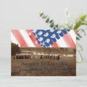 Amerikanische Fahne der 1890er Jahre, die von Frau Einladung (Stehend Vorderseite)