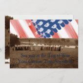 Amerikanische Fahne der 1890er Jahre, die von Frau Einladung (Vorne/Hinten)