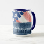 Amerikanische Fahne der 1890er Jahre, die von Frau Tasse (VorderseiteRechts)