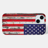 Amerikanische Fahne der Vereinigten Staaten Case-Mate iPhone Hülle (Rückseite (Horizontal))