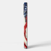 Amerikanische Fahne der Vereinigten Staaten Case-Mate iPhone Hülle (Rückseite / Links)