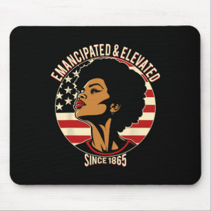 Amerikanische Fahne des 19. Schwarzen Prides Emanz Mousepad