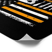 Amerikanische Fahne Holzbearbeitungsgeschenke Tisc Poster (Ecke)