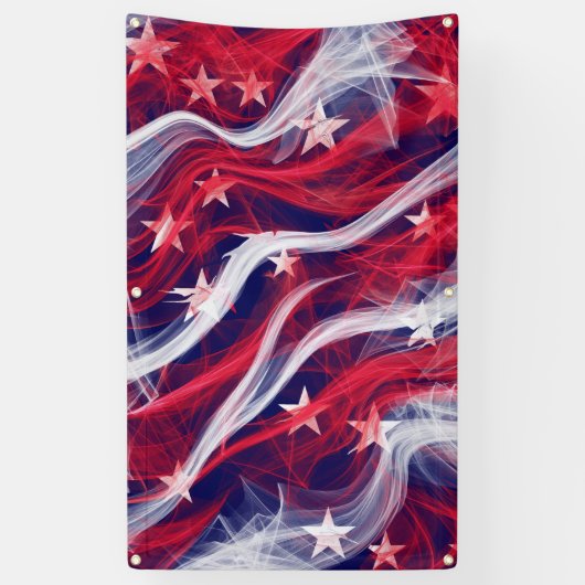 Amerikanische Fahne im Freienmit Metallgummimuffen Banner (Vertikal)