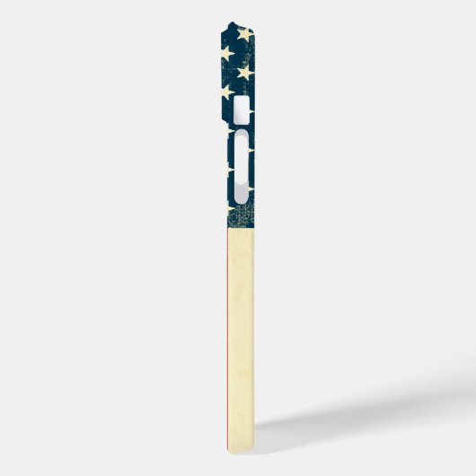 Amerikanische Fahne im Zeitalter verblasst Case-Mate iPhone Hülle (Rückseite / Links)