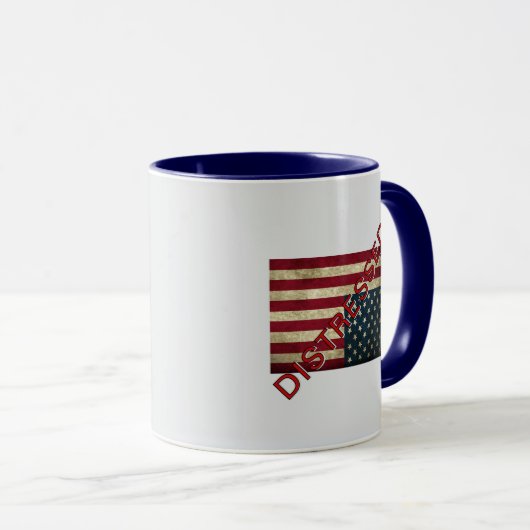Amerikanische Fahne in Not Coffee Tasse (VorderseiteRechts)