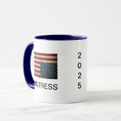 Amerikanische Fahne in Not Coffee Tasse (Vorderseite Links)