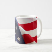 Amerikanische Fahne-Kaffee-Mugs Kaffeetasse (VorderseiteRechts)