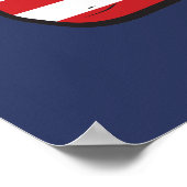 Amerikanische Fahne Poster (Ecke)