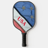 Amerikanische Fahne "Red White" und "Blue US Flagg Pickleball Schläger (Vorderseite)