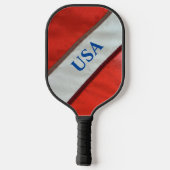 Amerikanische Fahne "Red White" und "Blue US Flagg Pickleball Schläger (Rückseite)